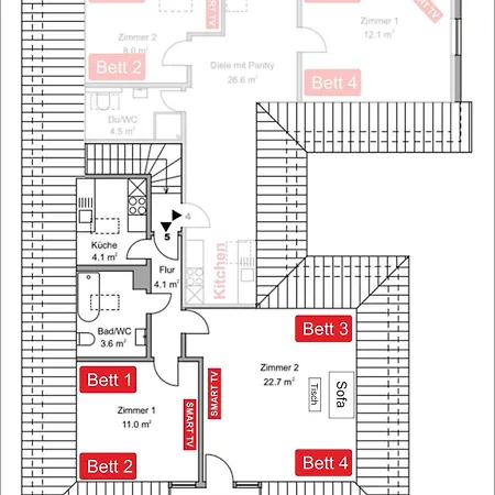 Haus Lina 아파트 타프